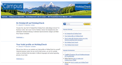 Desktop Screenshot of campus.holidaycheck.de