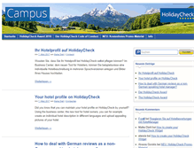 Tablet Screenshot of campus.holidaycheck.de
