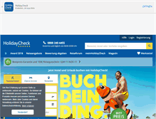 Tablet Screenshot of holidaycheck.de